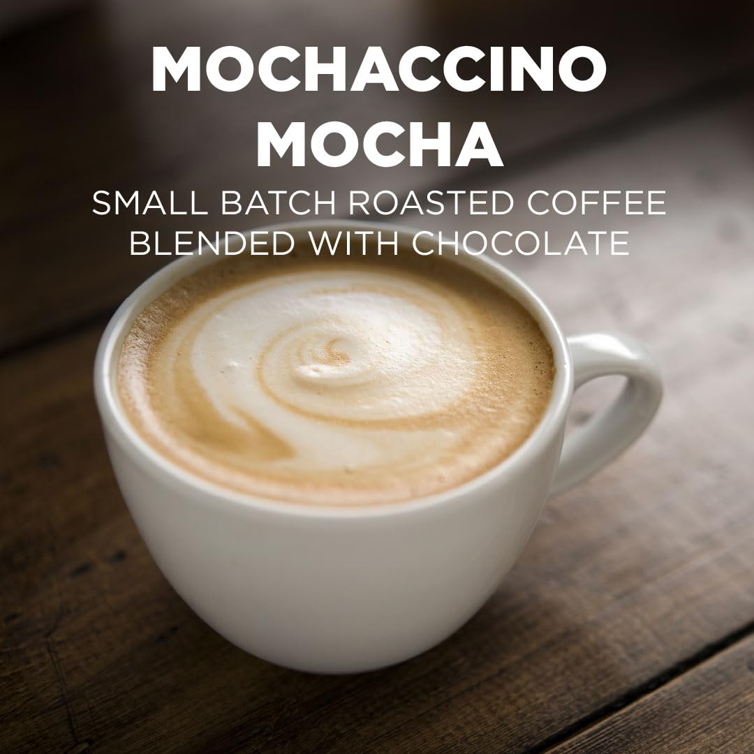 Maud's dark chocolate mocha pod brew close-up with inviting aroma