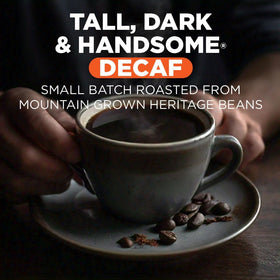 Maud's Decaf Dark Roast pods in a 50-count box for daily use.