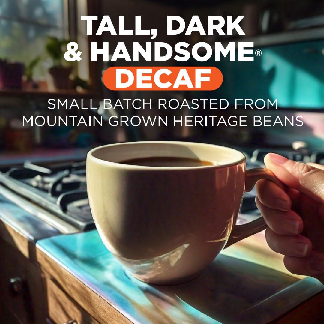 Maud's decaf tall dark & handsome blend delivers full-bodied taste instantly