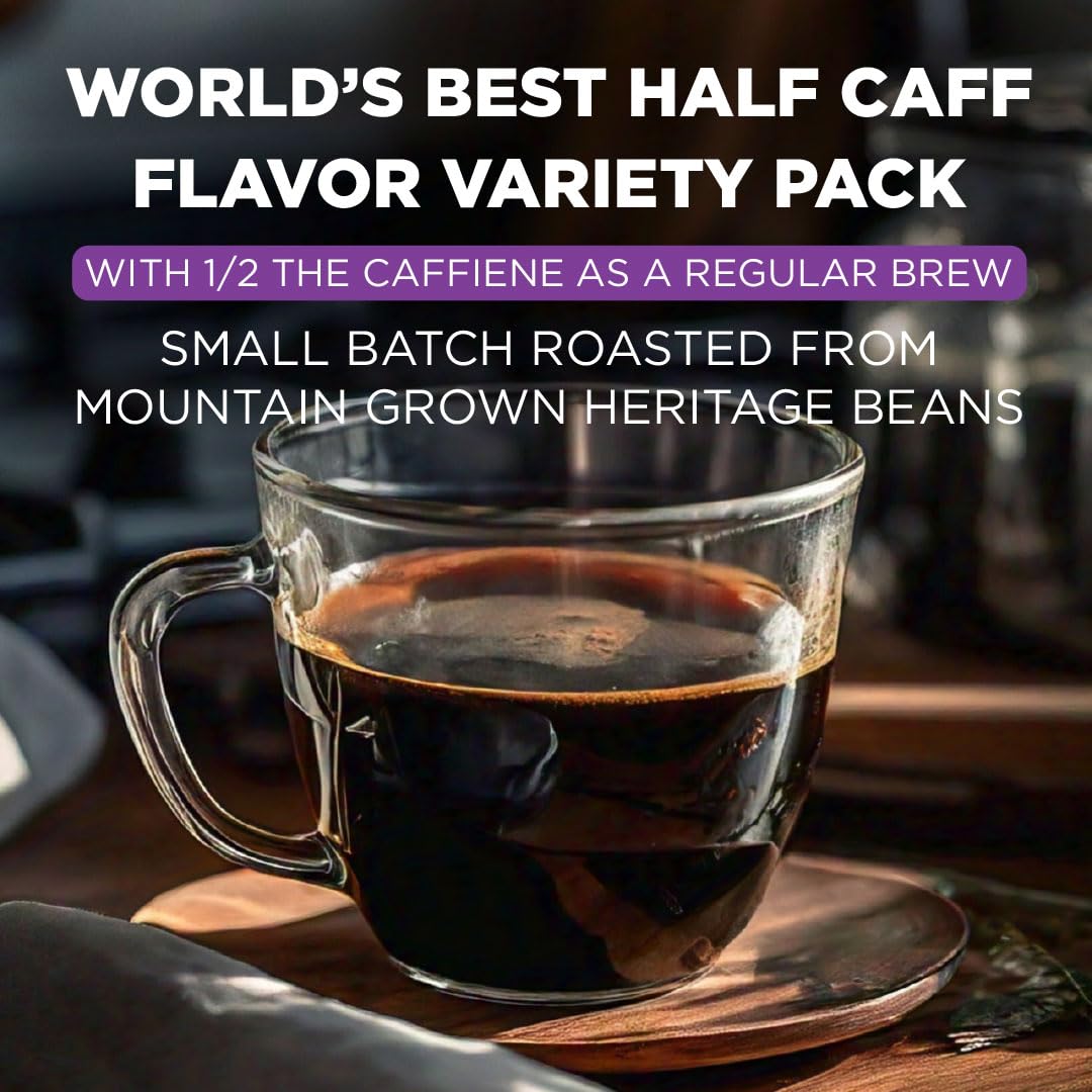 Maud's Half Caff chocolate raspberry flavor pods with dessert-like aroma.