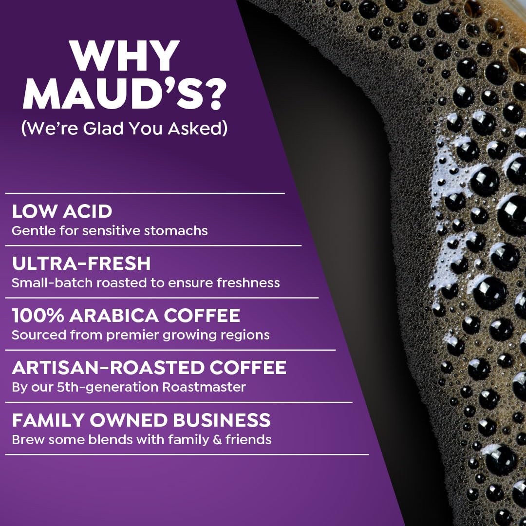 Maud's Half Caff cinnamon roll flavor pods for a cozy breakfast ritual.