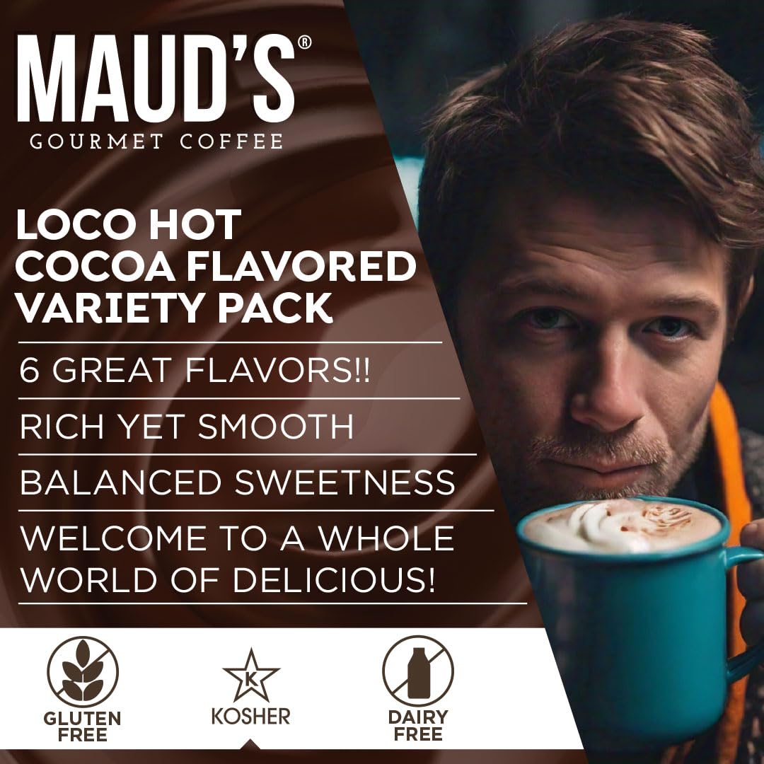 Maud's hazelnut cream cocoa pod in a cup delivering nutty aroma.