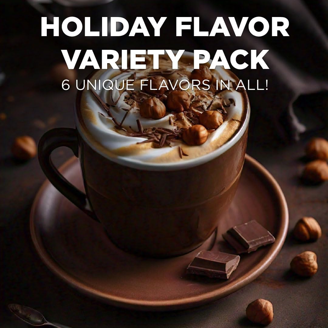 Maud's Holiday Blend six-flavor display for easy tasting at home