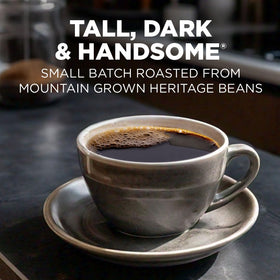 Maud's instant coffee cup hot—quick, aromatic, satisfying beverage.