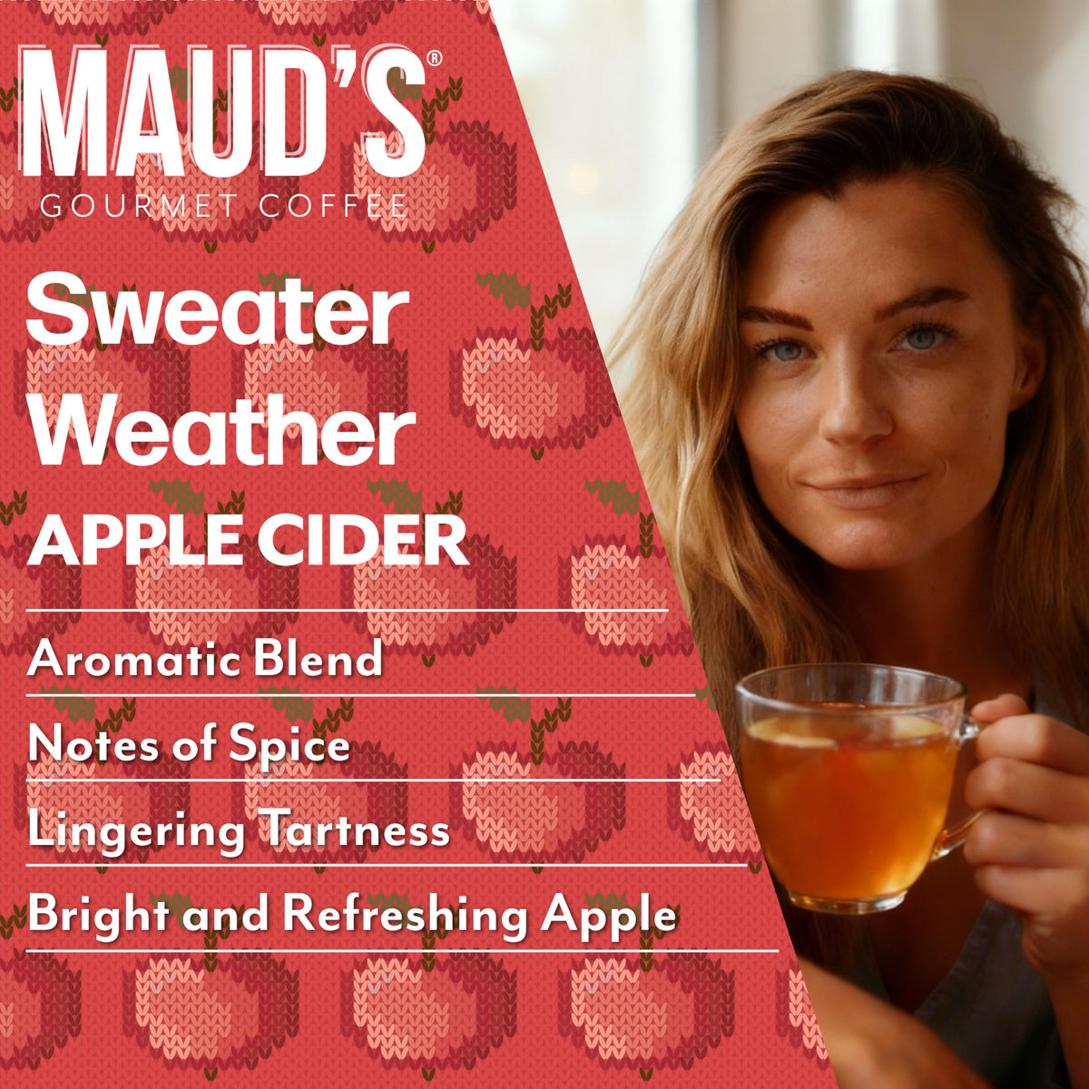 Maud's Keurig compatible cider pod brewing a cup quickly