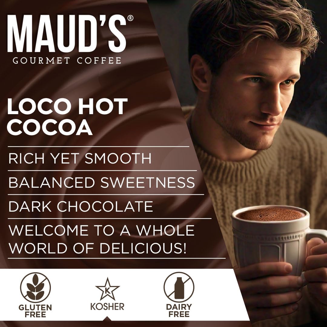 Maud's Keurig-compatible pods ready for fast, cozy cocoa moments at home.