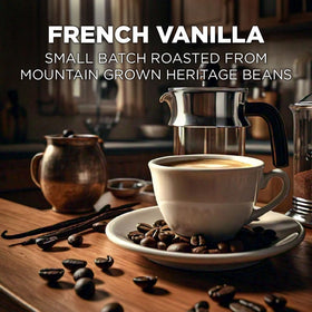Maud's French Vanilla pods fit Keurig brewers for quick, mess-free mornings.