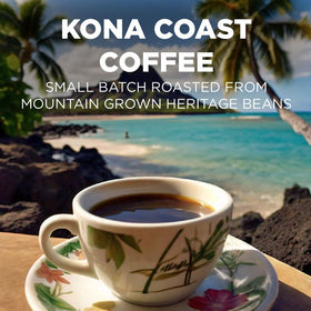 Maud's Kona coffee pods on counter ready for quick, convenient brewing.