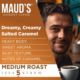 Close-up of 100% Arabica beans for a smooth brew