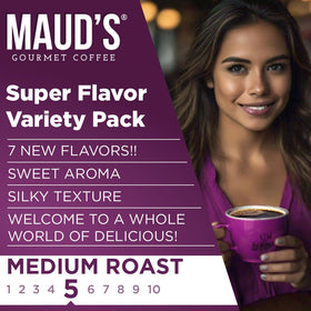 Maud's medium-roast flavored coffee pods for smooth, aromatic brews.