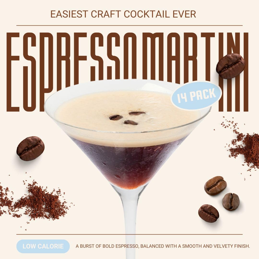 Maud's Mixers Espresso Martini ready with vodka for fast, bar-quality cocktails.