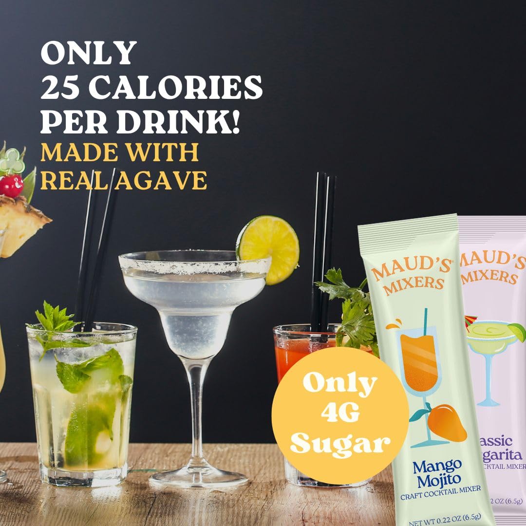 Maud's Pina Colada mix with ice suggests creamy coconut sweetness anytime.