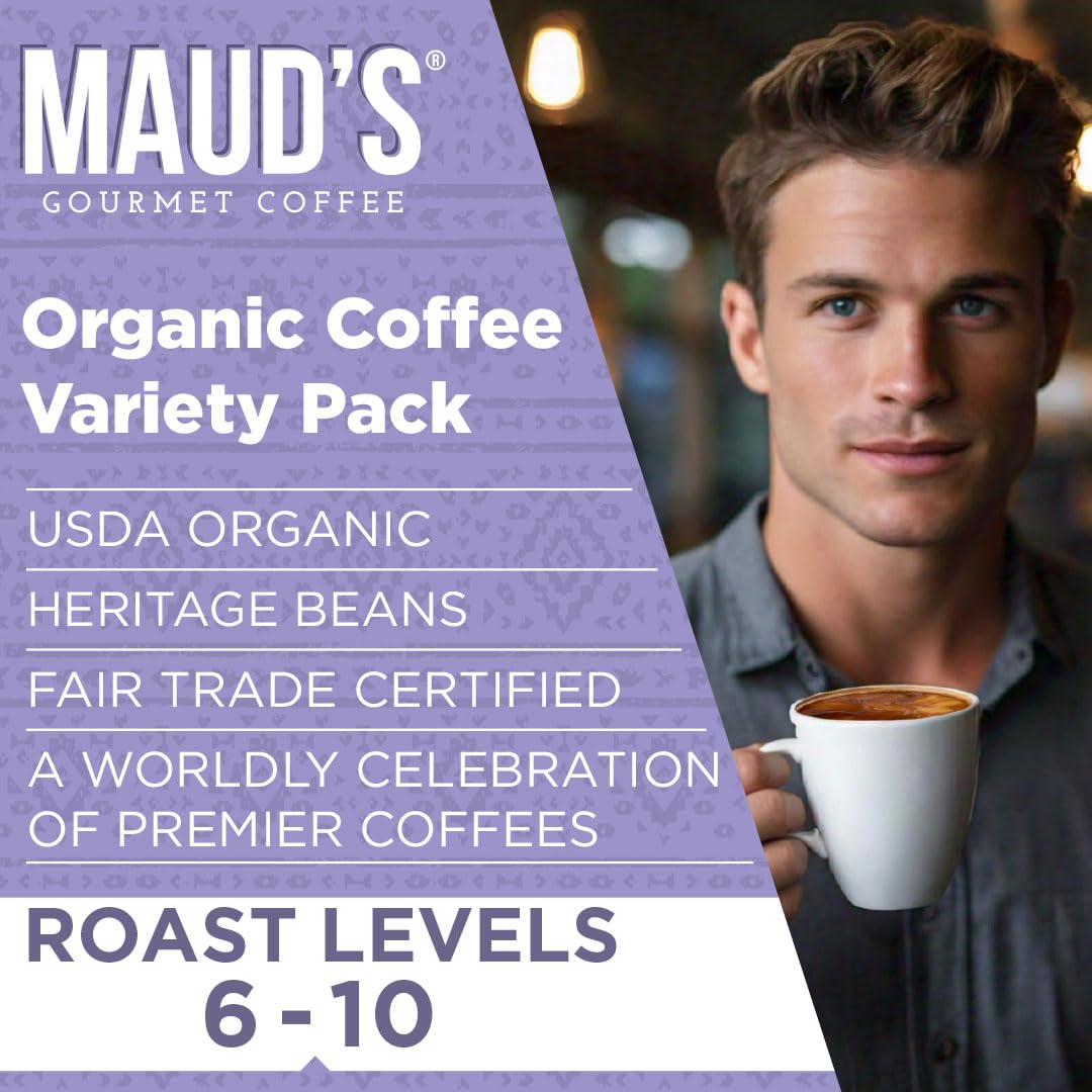 Maud's Guatemalan Organic Medium Roast pods with smoky, chocolaty notes