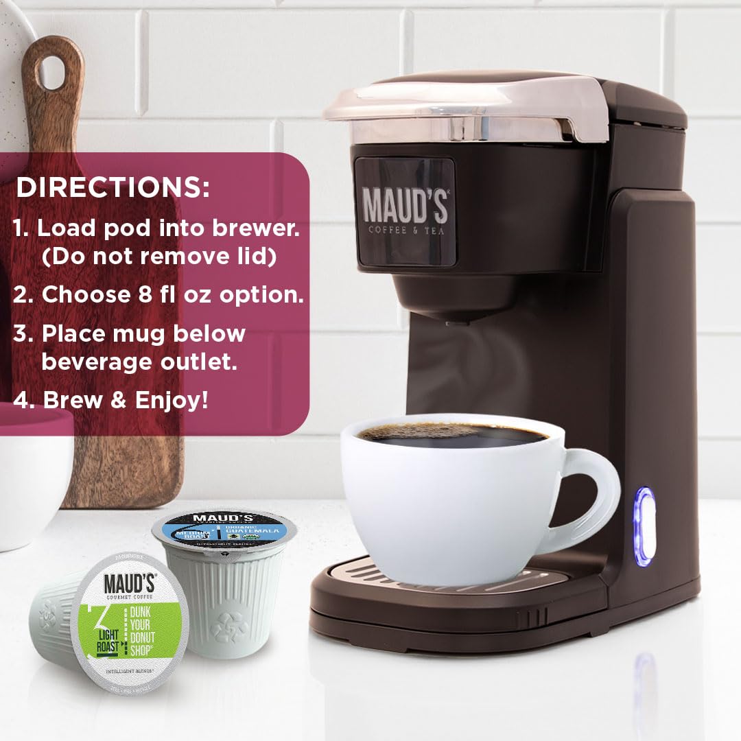 Maud's Espress-O Yourself pods for bold at-home espresso-style cups.
