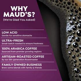 Maud's Raspberry Choco Latte pods deliver fruity cocoa aroma.