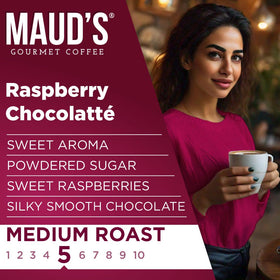 Maud's single-serve instant coffee packet ready for a quick brew.
