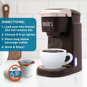 Maud's solar-powered facility supports sustainable decaf coffee production.