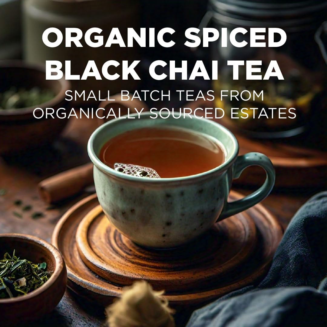 Maud's chai tea pods closeup showing spice and tea leaves for rich flavor