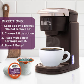 Maud's sustainability-focused facility and ethical sourcing behind every cup.