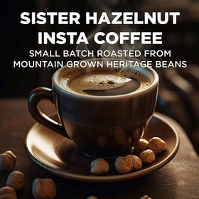 Maud's instant coffee packets closeup, convenient single-serve sachets for easy prep