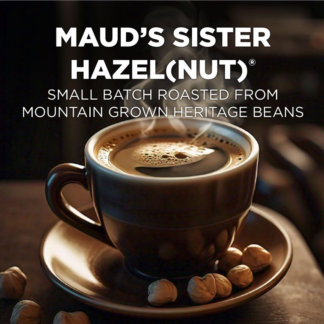 Maud's Sweet Hazelnut pods single-serve shows easy brewing for quick mornings.