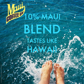 Maui Coffee Co Maui Blend pour-over setup highlights medium body.