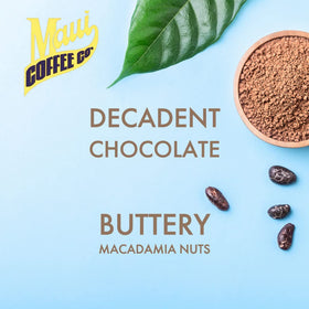 Stay Fresh Valve packaging preserving aroma and freshness for Maui Coffee Co.