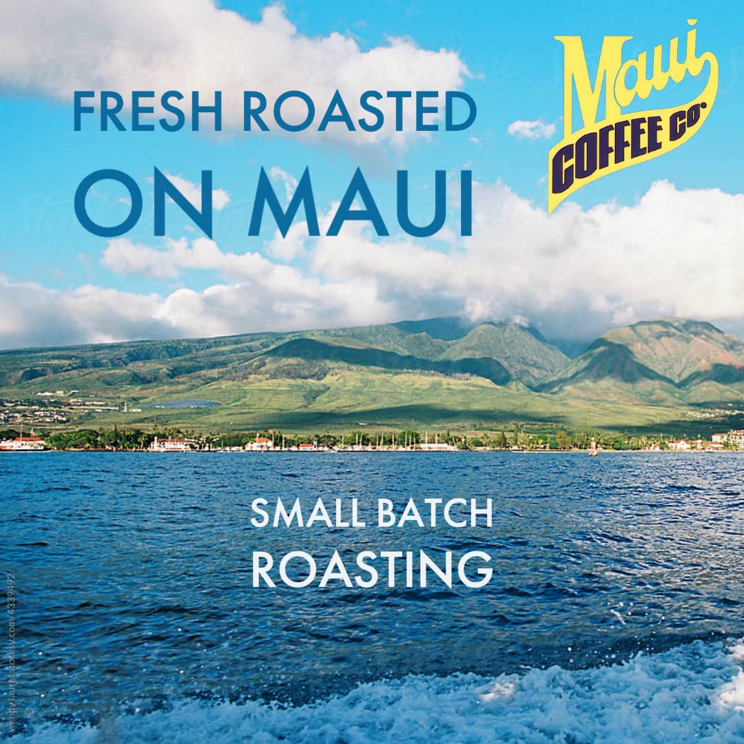 Maui Coffee Co Vanilla Macadamia Nut steaming cup evokes island warmth.