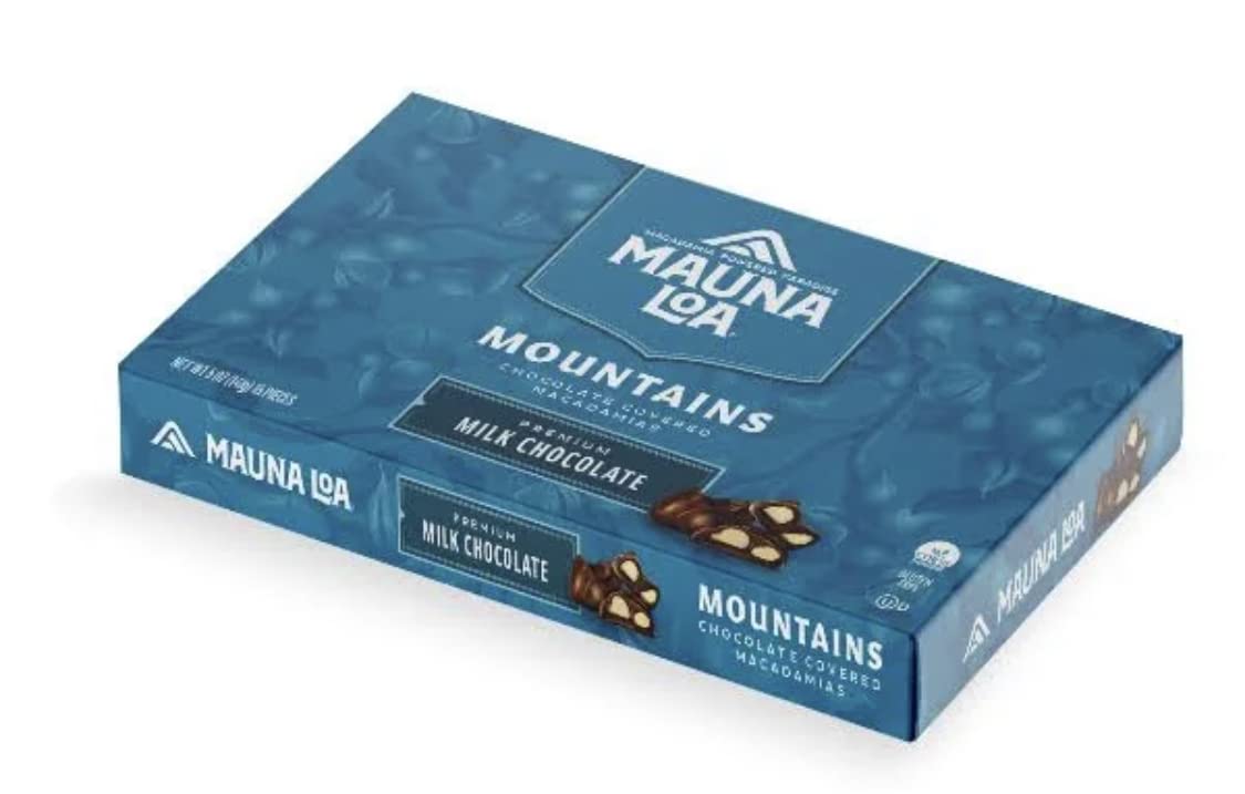 Mauna Loa Mountains Milk Chocolate Macadamia Nuts serving, perfect for sharing at gatherings.
