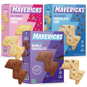 MAVERICKS Bolt Cookies Variety Pack front view, ideal for lunchboxes
