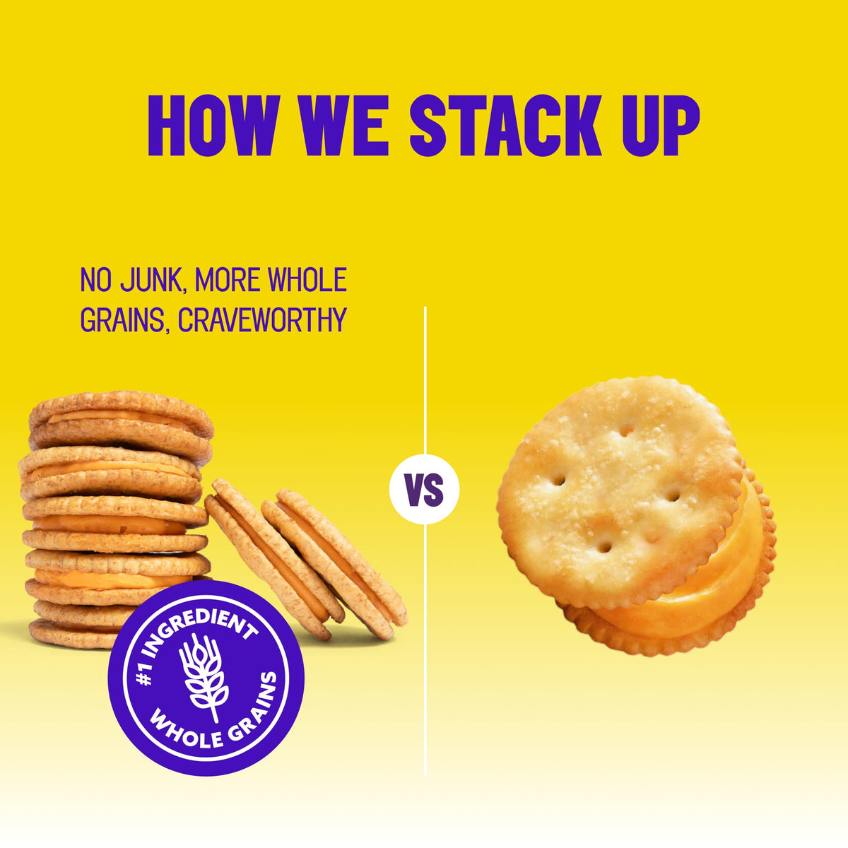 Mavericks Cheddar Sandwich Cracker close-up highlights cheese melt and crisp edges