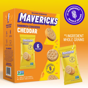 Mavericks Cheddar Sandwich Cracker restaurant-style-serve suggests shareable moments