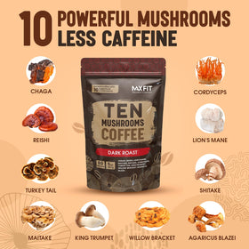 MAX FIT coffee cup steaming hints at rich flavor and steady focus