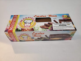 Maxfield Jamaican Easter Bun 48 oz box with fruity spice aroma for celebrations.