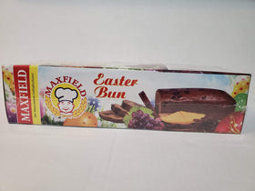 Maxfield Easter Bun boxed loaf gift-ready packaging for occasions.