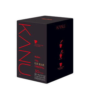 Maxim KANU Columbia Dark Roast Americano box with convenient single-serve sticks.