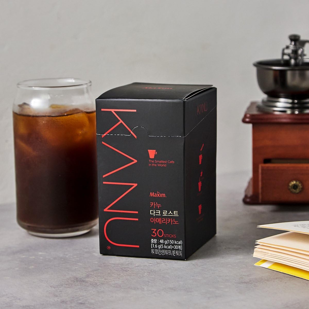 Maxim KANU single-stick coffee ready for fast brew.