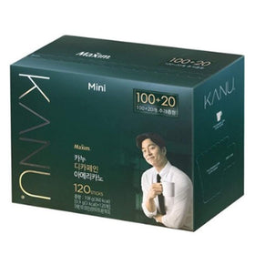 MAXIM KANU mini decaf Americano pack shot, convenient on-the-go coffee choice.