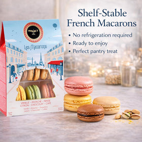 MAXIM'S DE PARIS strawberry macaron with fruity sweetness and bright color