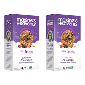 Maxine's Heavenly Cinnamon Oatmeal Raisin Cookies front view, inviting vegan snack