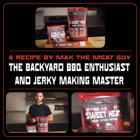 MAXJERKY Honey-Habanero glaze bites close-up with vibrant flavor