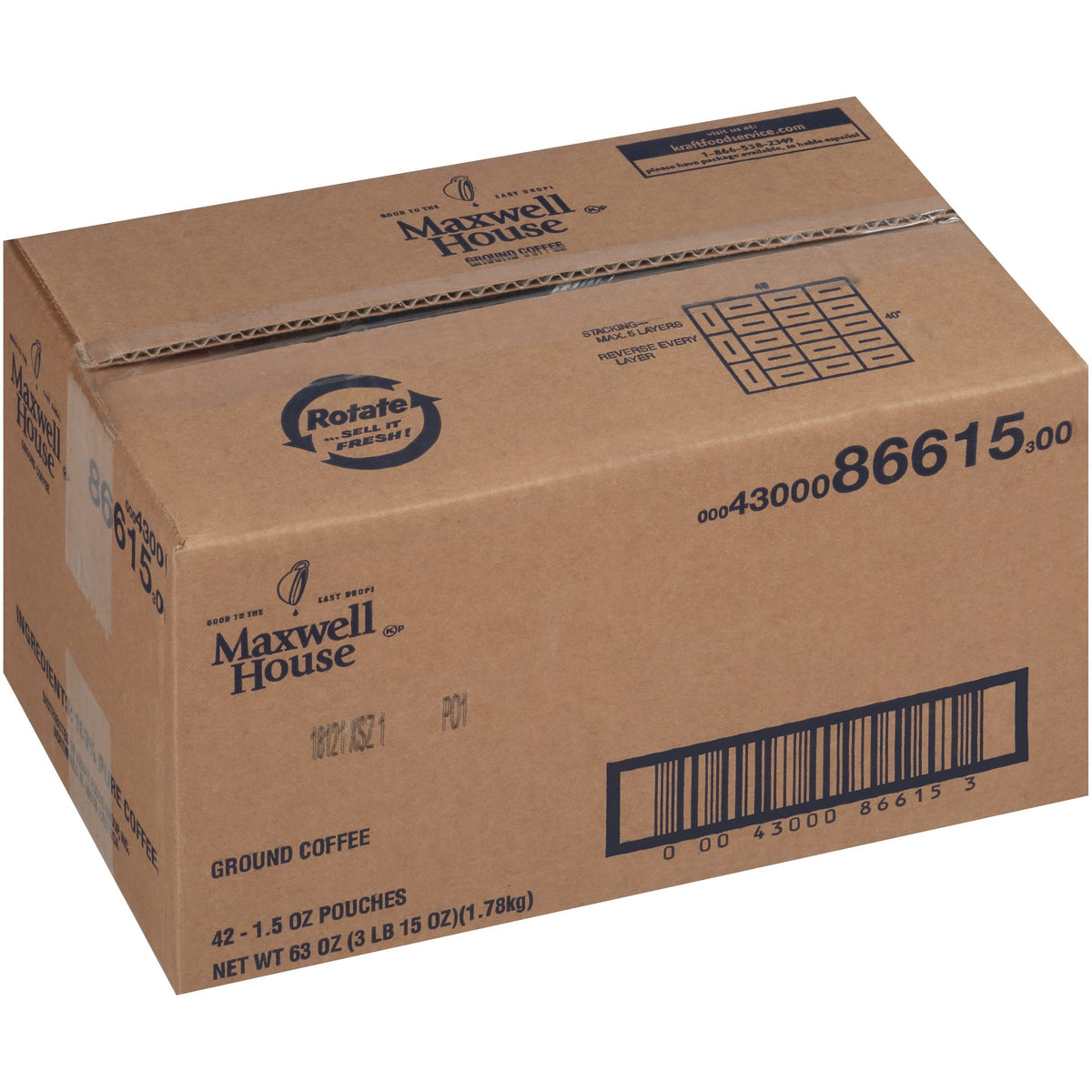 Maxwell House 1.5 oz packets for convenient portions
