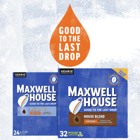 MAXWELL HOUSE One hundred percent Arabica label on a Maxwell House pod