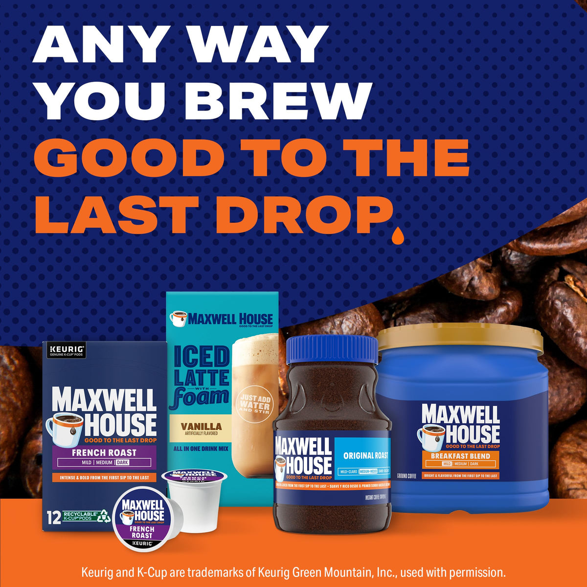 Cup of Maxwell House Breakfast Blend ready to start your day