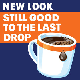 Close-up view of Maxwell House Breakfast Blend pod highlighting pure coffee