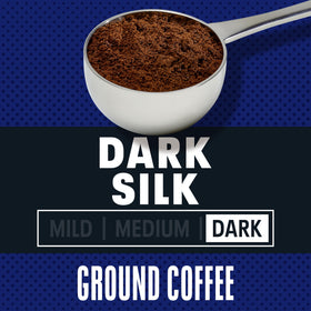 Aromas rise from Maxwell House Dark Silk, signaling a comforting kitchen moment.