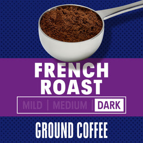 Close-up of Maxwell House French Roast showing strong, full-bodied flavor