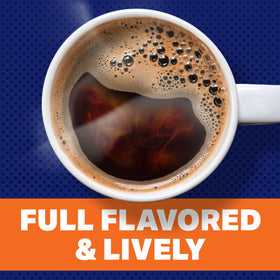 Steaming Maxwell House House Blend cup with inviting aroma.