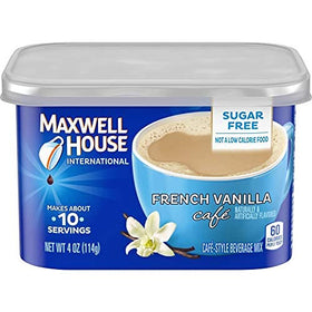 Prepared cup image with vanilla flavor, a low-calorie caffeine lift.