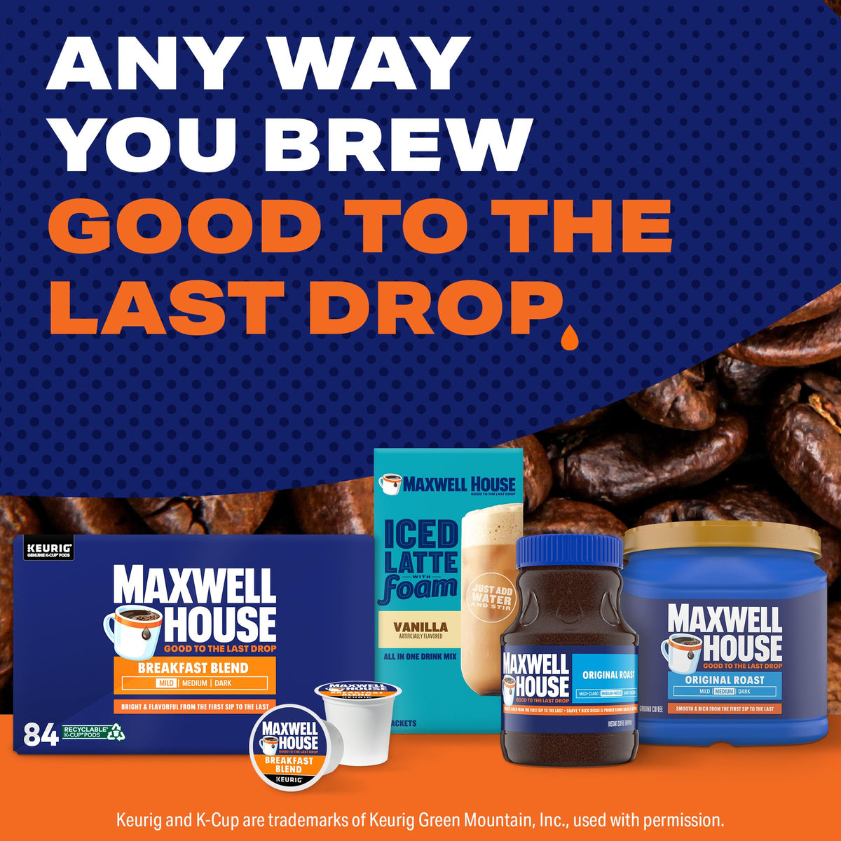MAXWELL HOUSE Kosher-certified packaging for trusted preparation